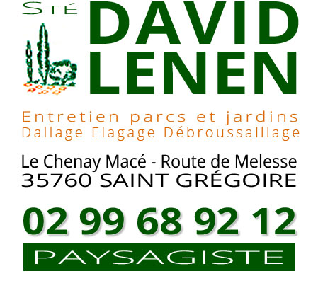 Sté David LENEN Paysagiste Pépinièriste à St Grégoire  / Rennes